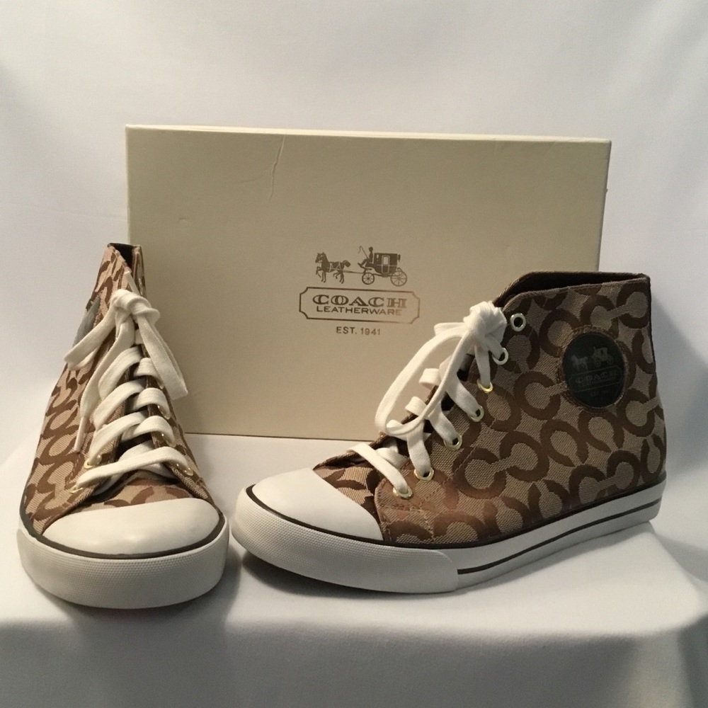 🌺OFFERS🌺 Coach Cardinal Signature High Top Shoe